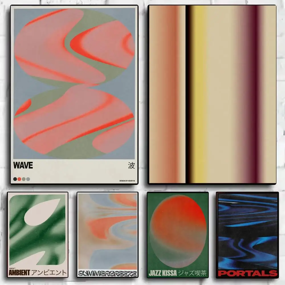Henry M Poster im Japandi-Stil, minimalistisches Wandkunst-Poster, moderne ästhetische Raumdekoration, Heimdekoration