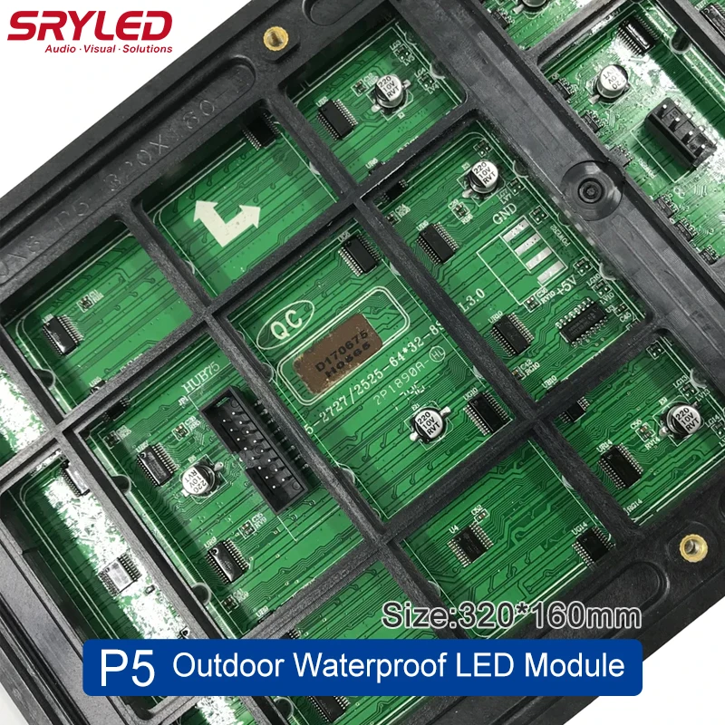 Imagem -06 - Sryled-módulo de Display Led à Prova Dágua Smd ao ar Livre Rgb Cores Matriz 64x32 p3 p4 p5