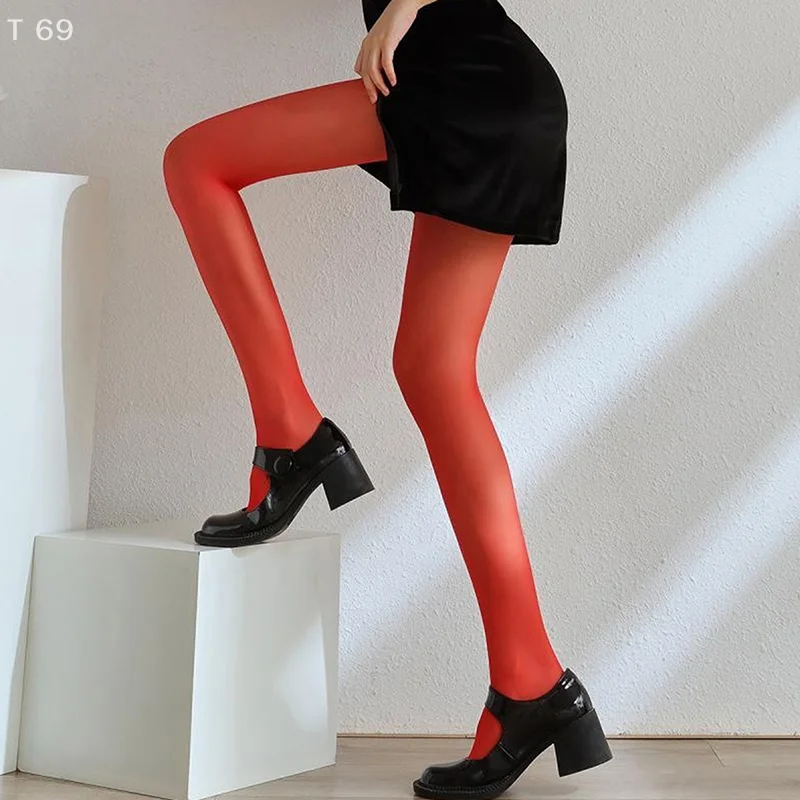 Núcleo spun ultra-fino pele penetrante meia-calça verão magro rendas meias leggings sexy vermelho meia-calça mulher lingerie