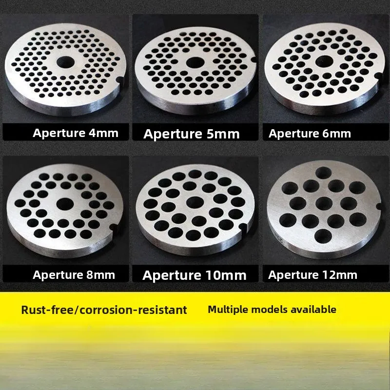 22 Type Stainless Steel Meat Grinder Orifice Plate Cutter Plate Sieve Blade Reamer Meat Grate Orifice Replacement Accessories