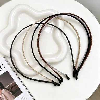 

5PCS Solid Color Minimalist Headbands Elegant Daily Hair Accessories for Women Non-slip Thin Headband For Daily Casual Life