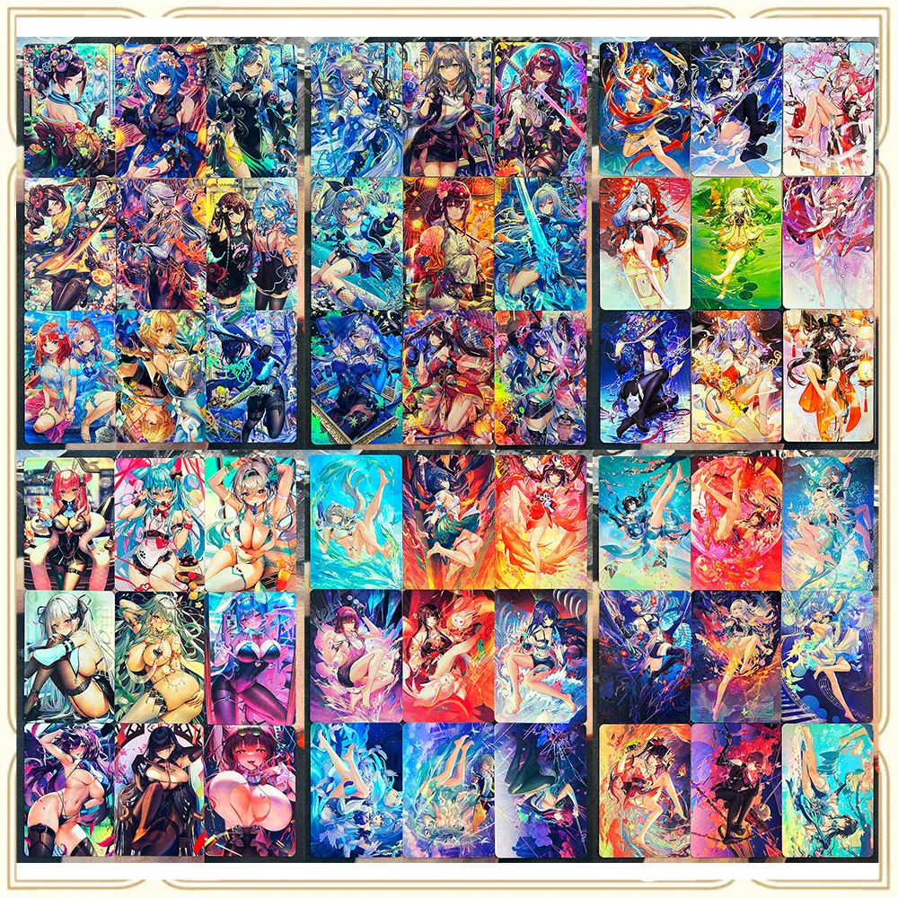 

Аниме История Богини DIY ACG Премиум Вспышка Коллекционная карта Рождественский подарок на день рождения Kafka Хацунэ Мику Шенхе Камисато Аяка