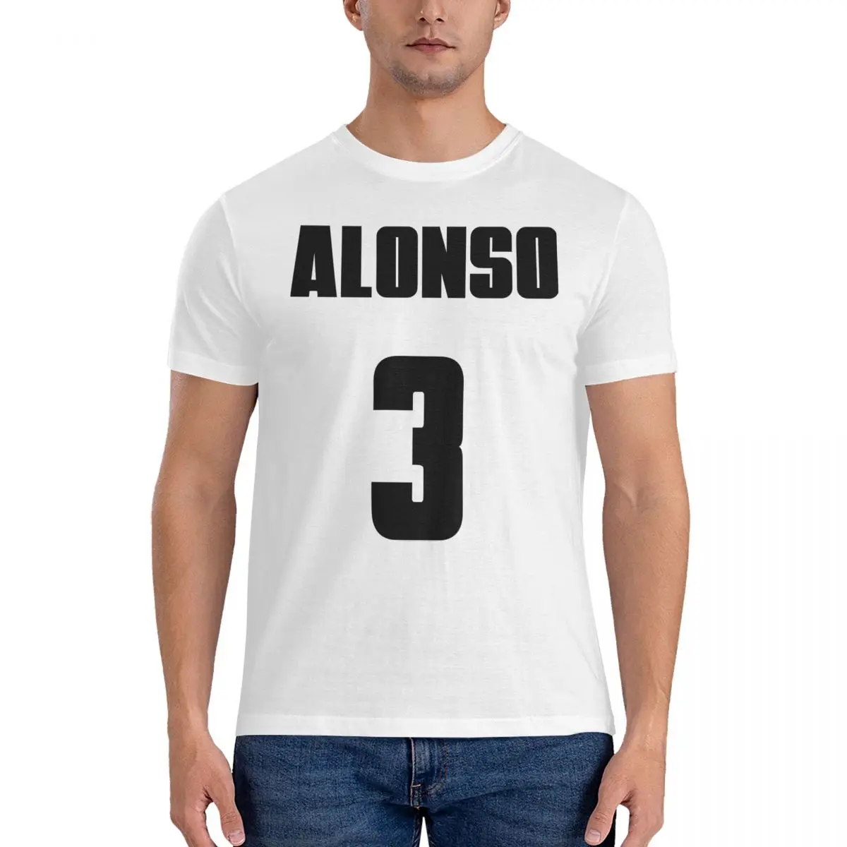 Men's T-Shirt Aston Martin F1 2023 Win 33 The Nano_1 Novelty Pure Cotton Tee Shirt Short Sleeve Fernando Alonso T Shirts Round