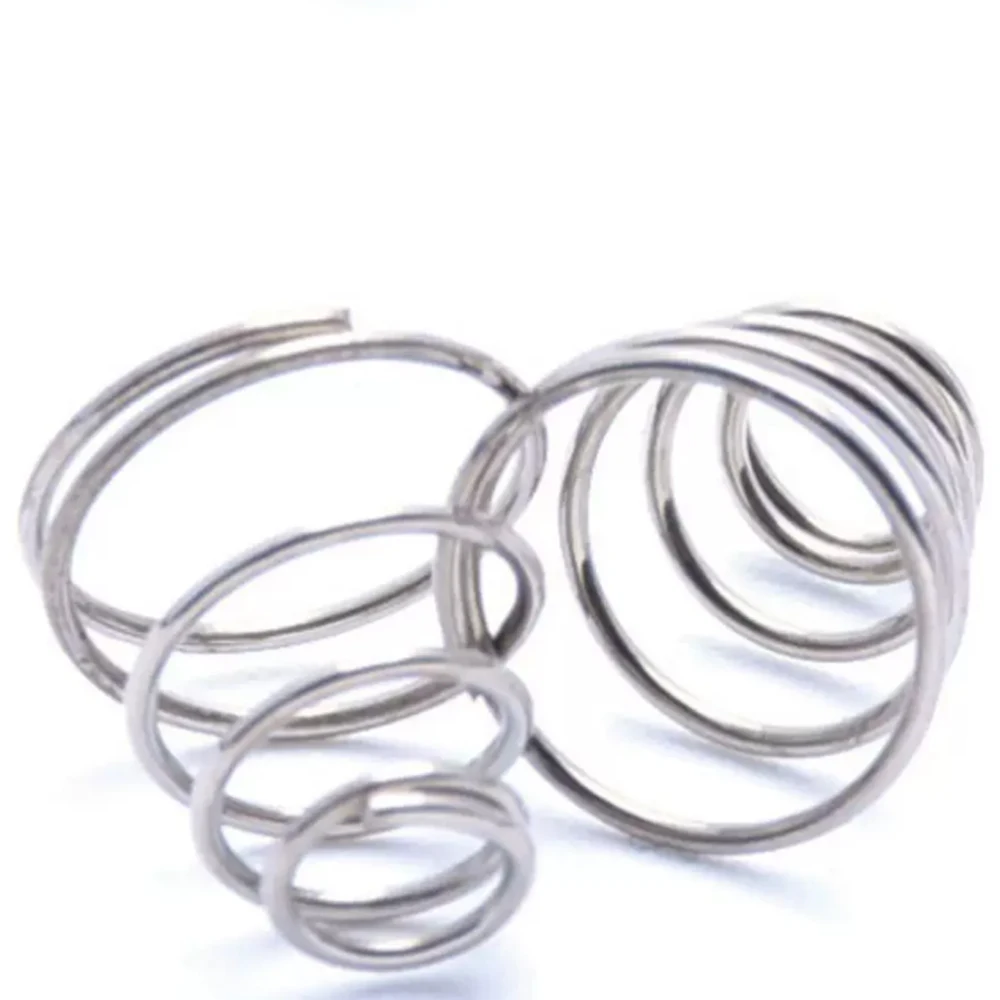 304 Stainless Steel Tower Springs Wire Diameter 0.4 0.5 0.7-2.0mm Taper Pressure Coil Spring Hardware Industrial Cone Support