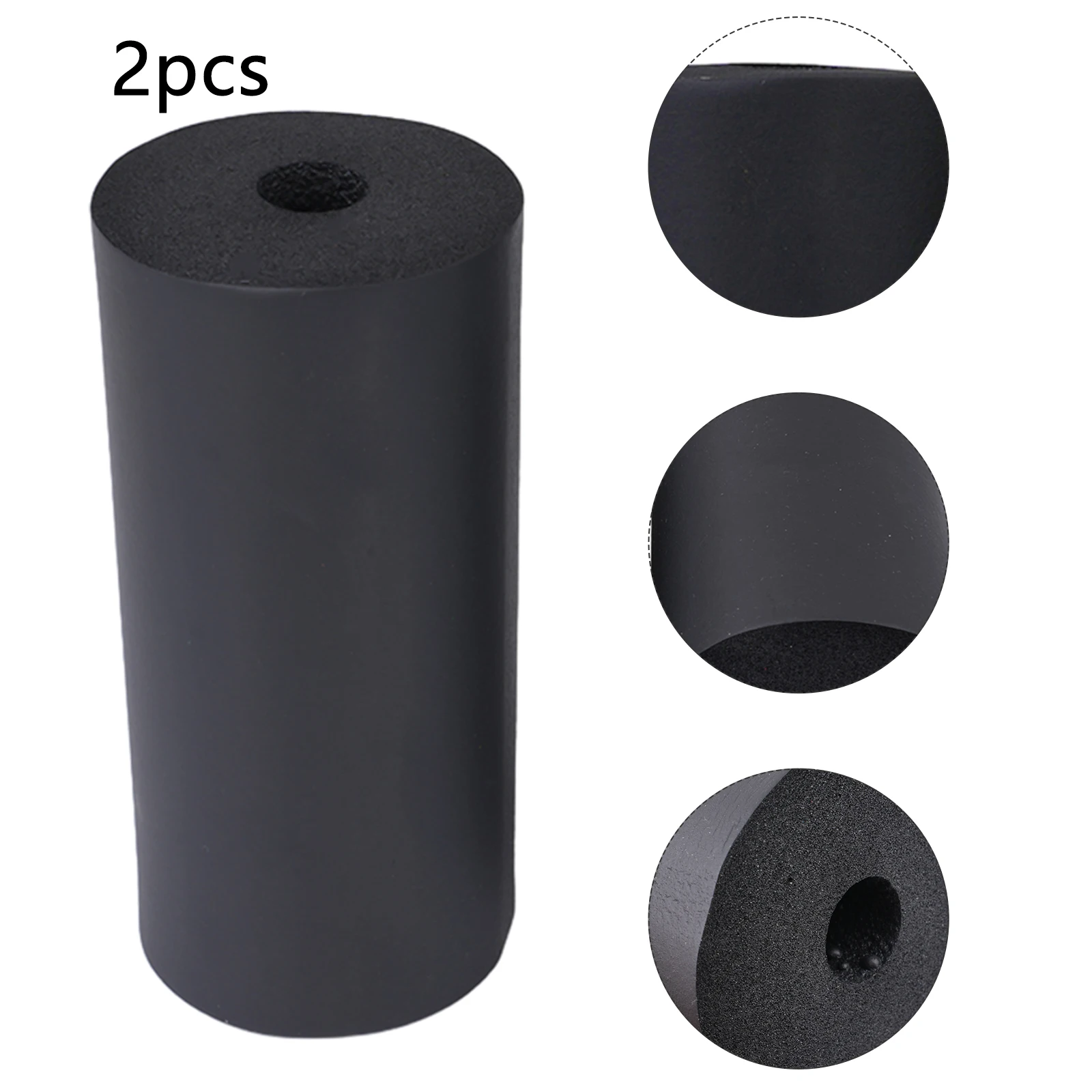 2PCS Foam Foot Pads For Leg Curl Machines Sponge Covers For Weight Training And Inversion Tables For 20-22mm Pipes