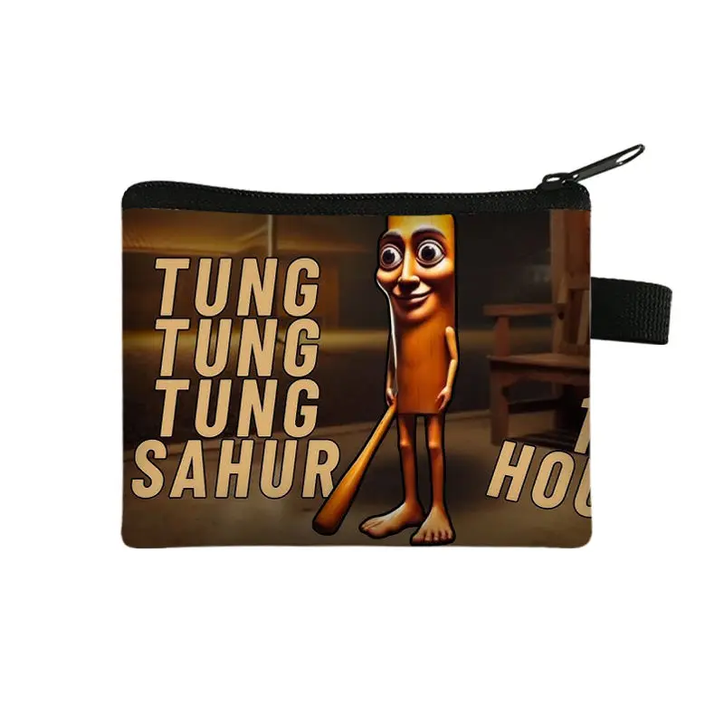 الإيطالية Brainrot Tralalero Tralala البريدي عملة المحفظة حامل بطاقات التعريف الشخصية تونغ تونغ صحور محفظة صغيرة قصيرة تغيير الحقيبة محفظة نسائية للعملات المعدنية #4