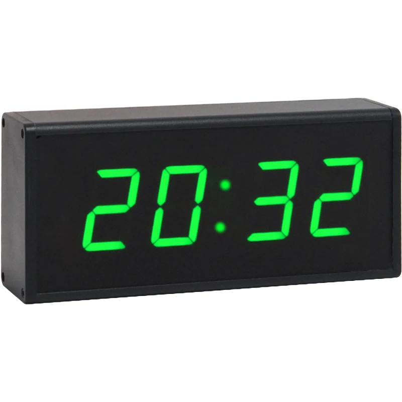 CP01B Electric Luminous LED Digital Wall Desk Clock Contemporary Design Plastic 4-Digit Hour Minute Display Elderly