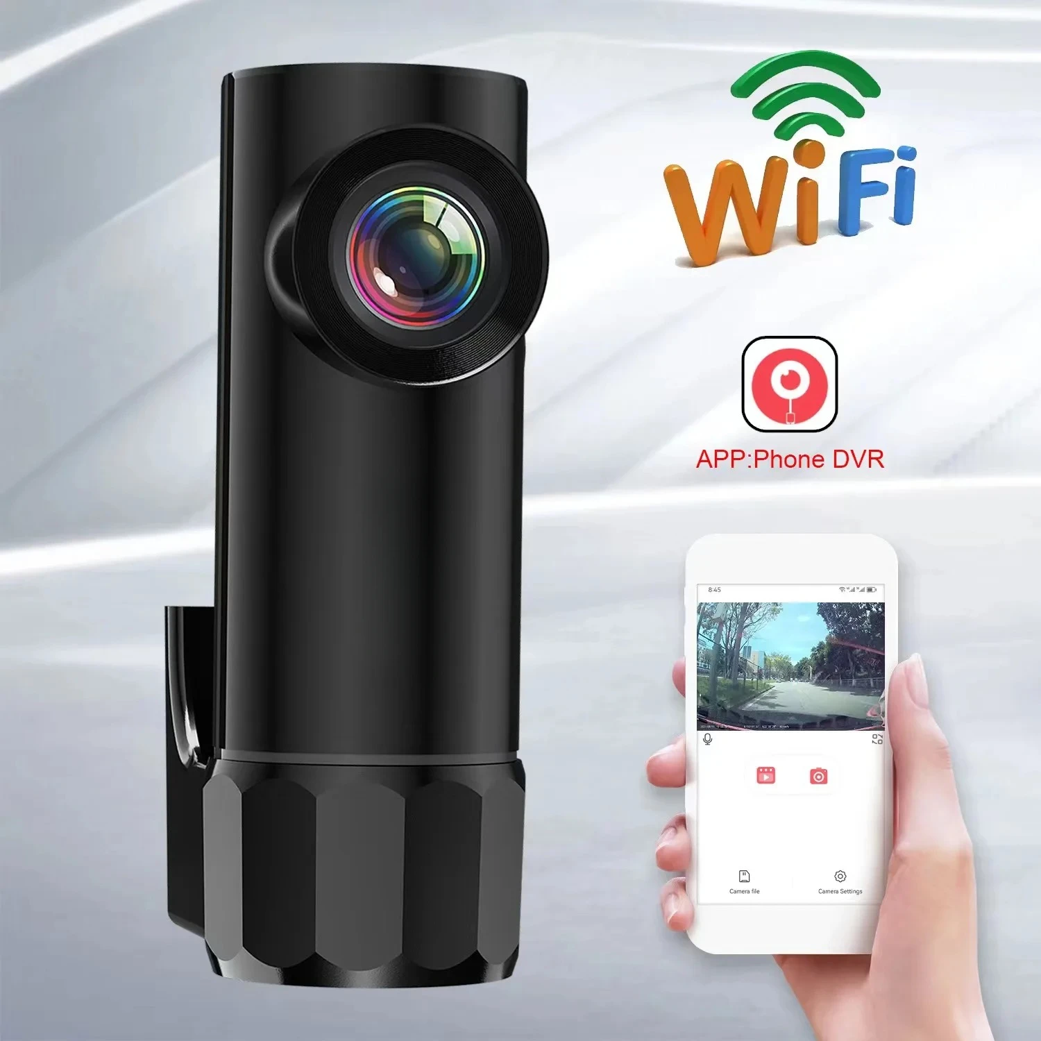 

With WiFi Dash Cam Car Camera App Control Black Box G-Sensor Dvr Night Vision Dashcam 170° Wide Angle Loop Recording HD1080P