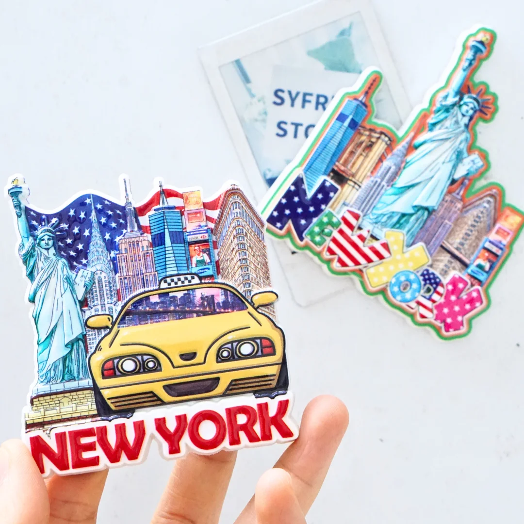 

USA Scenery Fridge Magnet, New York Magnet, 4th of July Souvenir, Independence Day Gift, Photo Magnet, Home Decor