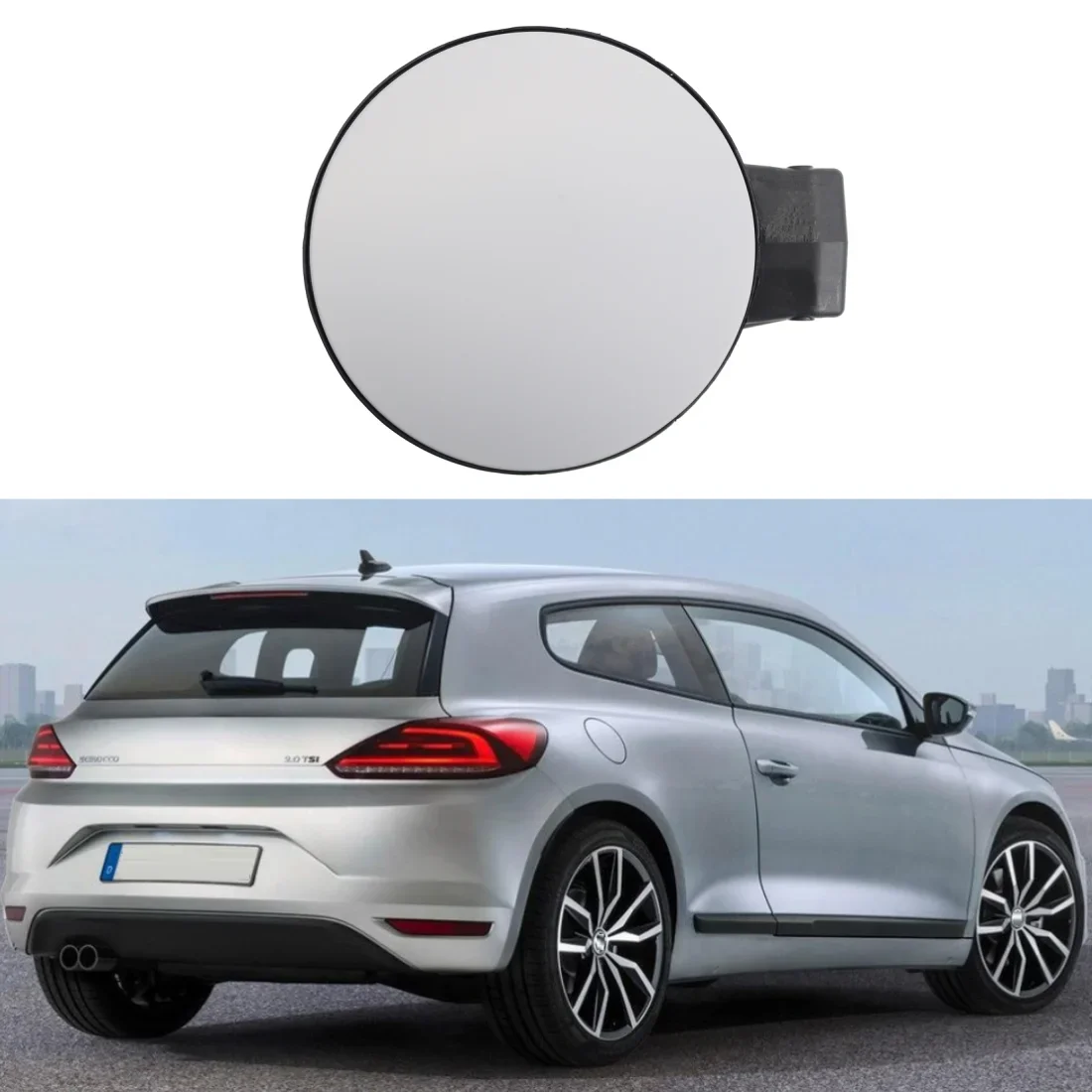 

1K8 809 857 C для VW Scirocco MK3 2008-2014, крышки бака бензина, топливный бак, крышка масляной заливной горловины в сборе, неокрашенные автомобильные аксессуары