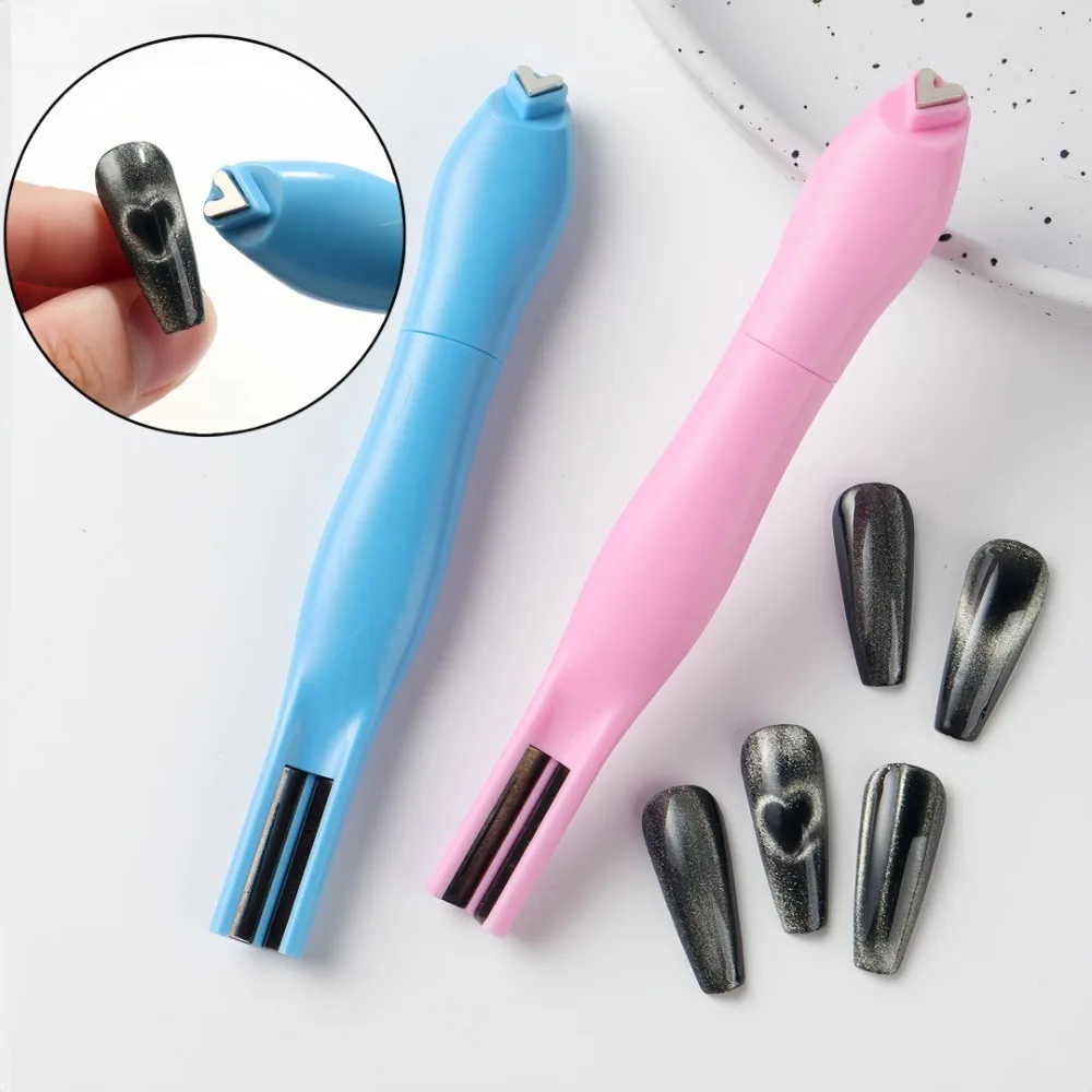 Starker magnetischer Nagelstab, Katzenaugen-Magnet, 3-in-1, abnehmbarer multifunktionaler Magnet für DIY-Nagelstudio-Attraktion, magnetischer Stab