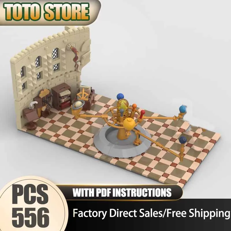 

City Street View Model Moc Building Bricks Planetarium Room Modular Model Technology Modular Blocks Christmas Set DIY Toy Gifts