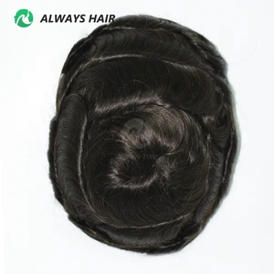 Indische Haar Perücken dünne Hautperücken für Männer Haardichte 100% 110% 1/8 12 Hauptverkaufshaar Natural Hair Porto - №8