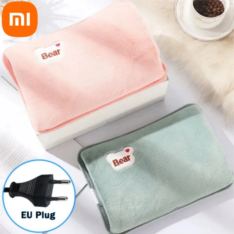 Xiaomi EU Plug Hand Warmer Electric Hot Water Bag Winter Soft Plush Charging Hot Water Bottle Rechargeable Warm Hand Pocket