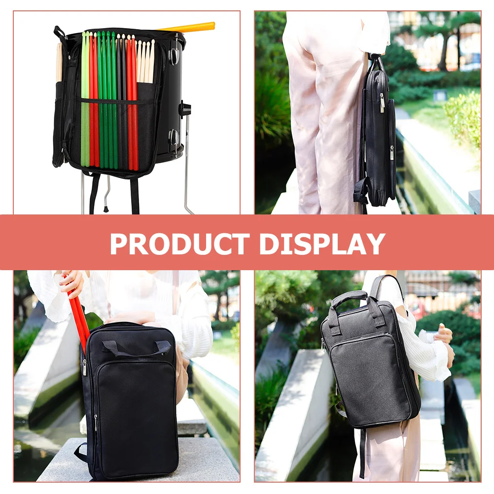 

Waterproof Drumstick Bag Durable Oxford Cloth Organizer Storage Backpack Long Term Use Good Load Bearing Capacity