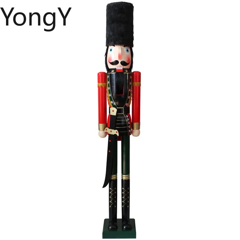Solid wood painted large 150cm puppet Christmas ornament