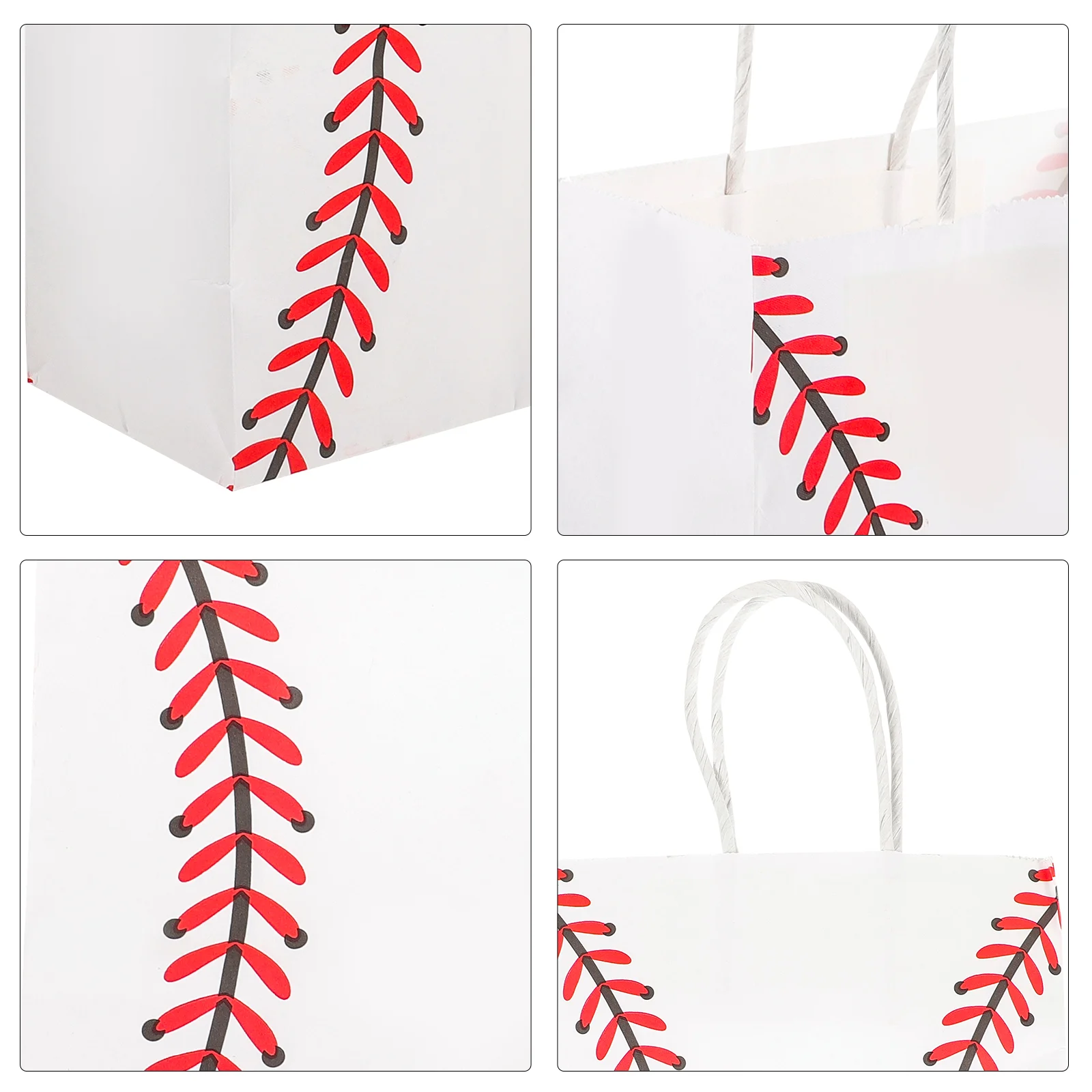 Baseball Goodie Bags Bulk Toys for Snack Small Gift with Handles Party Shopping