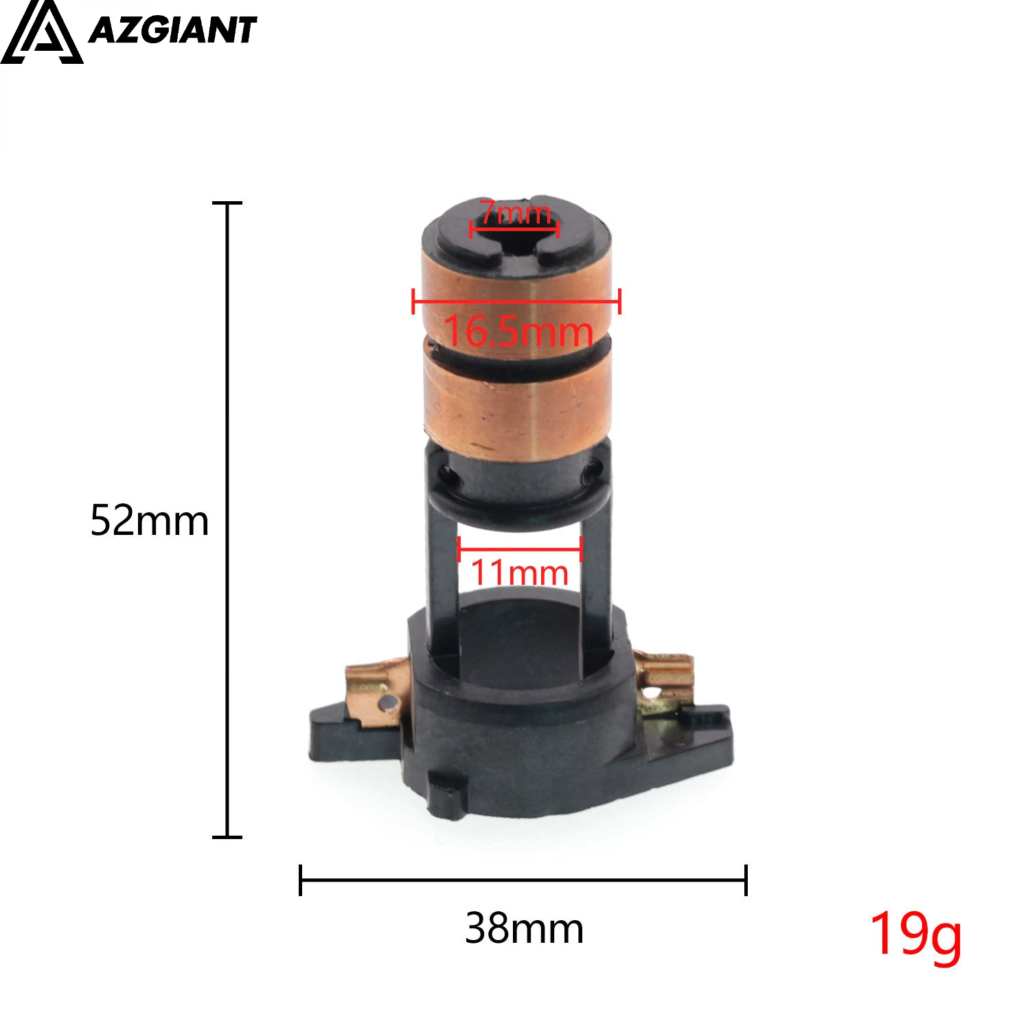 20 pcs for Volkswagen Jetta Passat Bosch generator collector copper head slip ring current collector (7x16x51mm) for Ford mondeo
