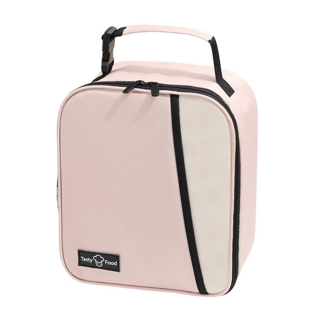 Household Vertical Insulated Lunch Bag Dopamine color Double Zipper Meal Pack Reusable Aluminum Foil Picnic Bag Outdoor