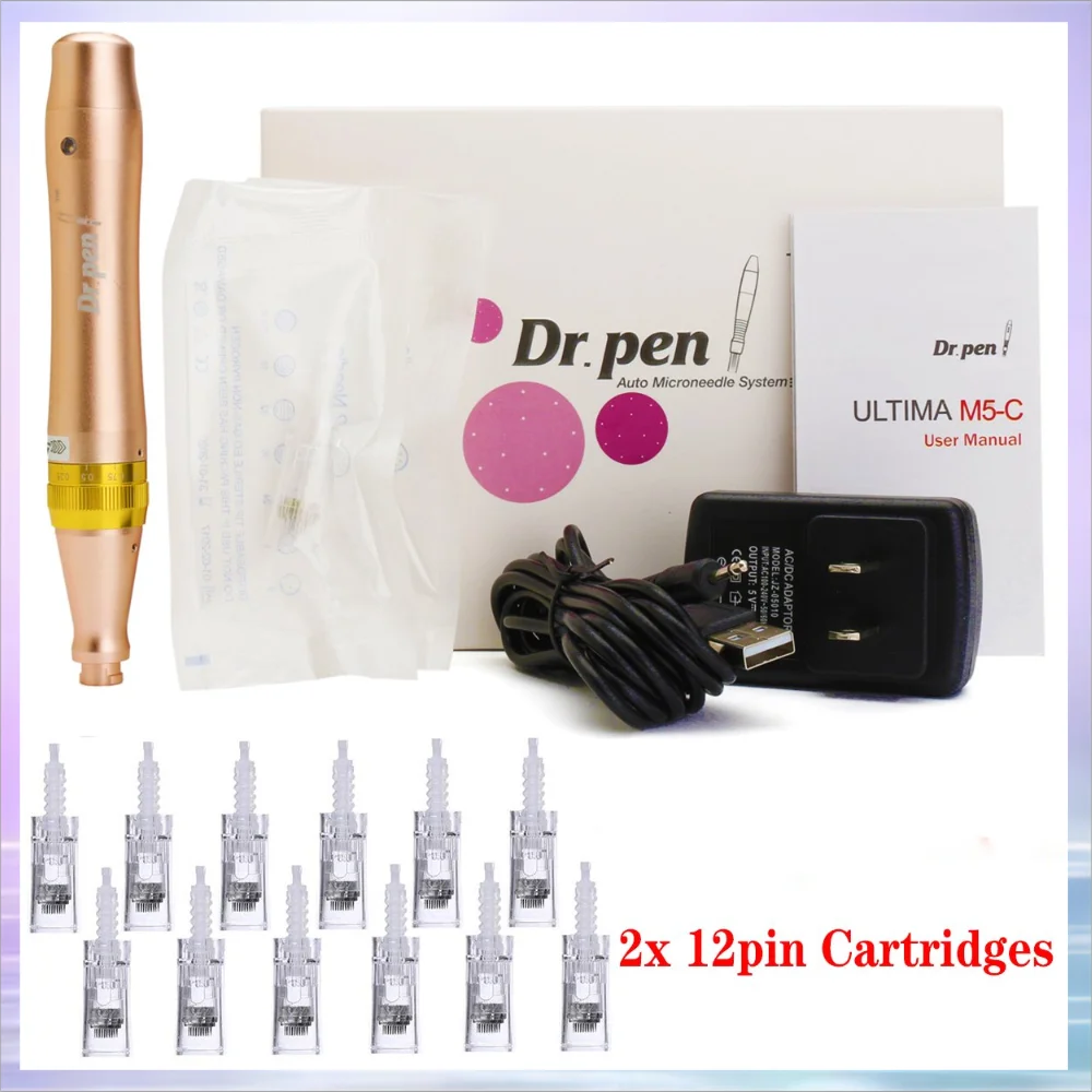 30PCS Needle Dr Pen Ultima M5-C With 2pcs Needles Professional Mesotherapy Derma Pen Tatoo Machine Skin Care Beauty Facial Tools