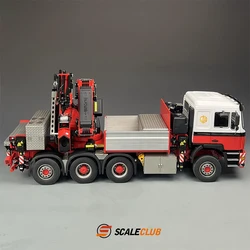 Scaleclub tamiya 1/14 F2000 8X8 with a rear wheels to F1650 with the car crane full metal remote control