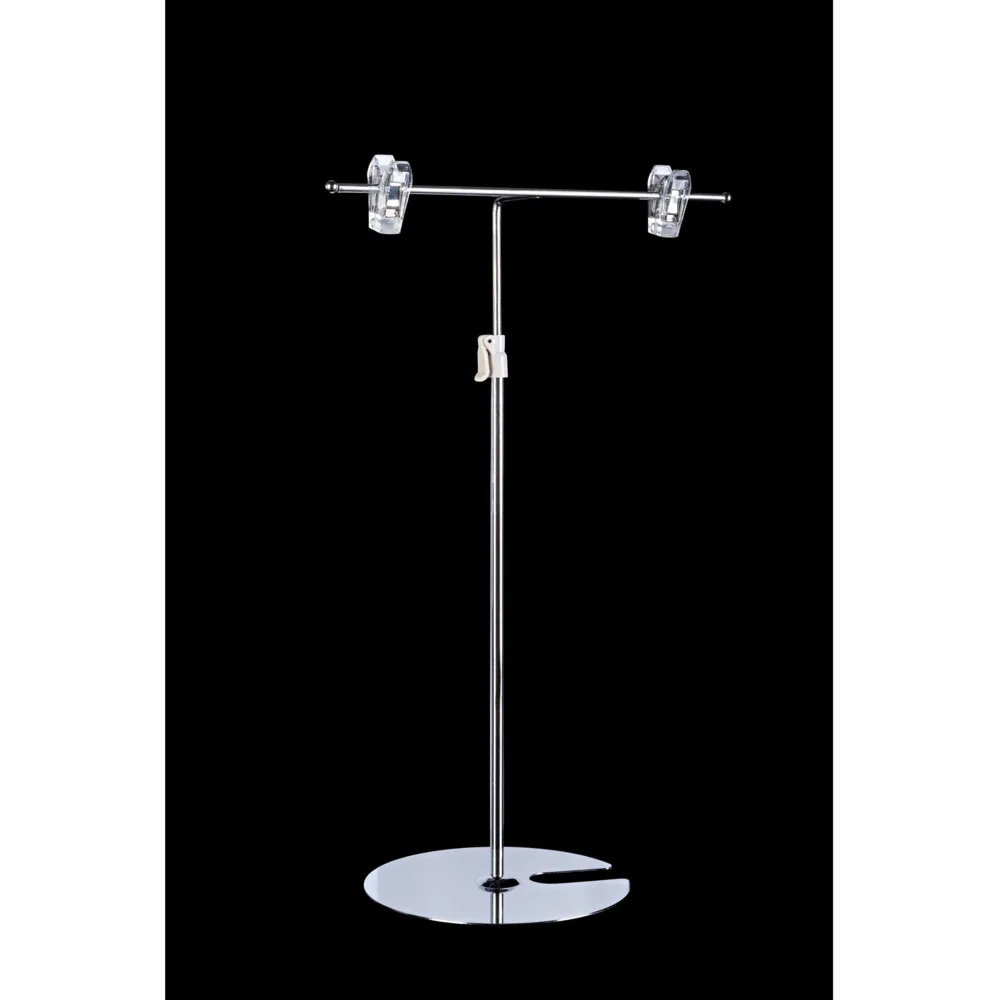 T Shape Display Stand For Supermarket Store Metal Poster Stand