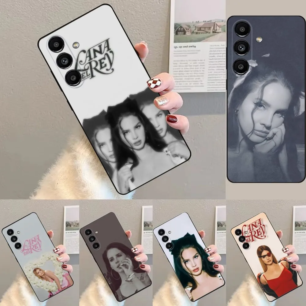 L-Lana Del Rey  Phone Case For Samsung S24,23,22,30,21,10,9,Ultra,Plus,Lite,FE,Soft Silicone Black Cover