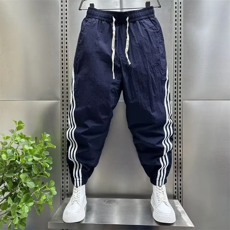 Korean Dongdaemun 2024 Baggy Pants Man Mens Clothing Men's Summer Clothes Big Size Sport Men's Cropped Trousers Joggers Jogging