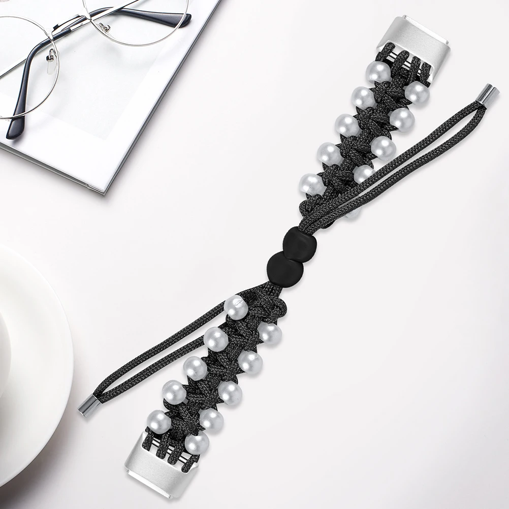 

Bracelet Pearl Paracord Strap Man Wrist Straps Pour Fit (Adjustment Range 5.5-8.1cm Replacement Wristband