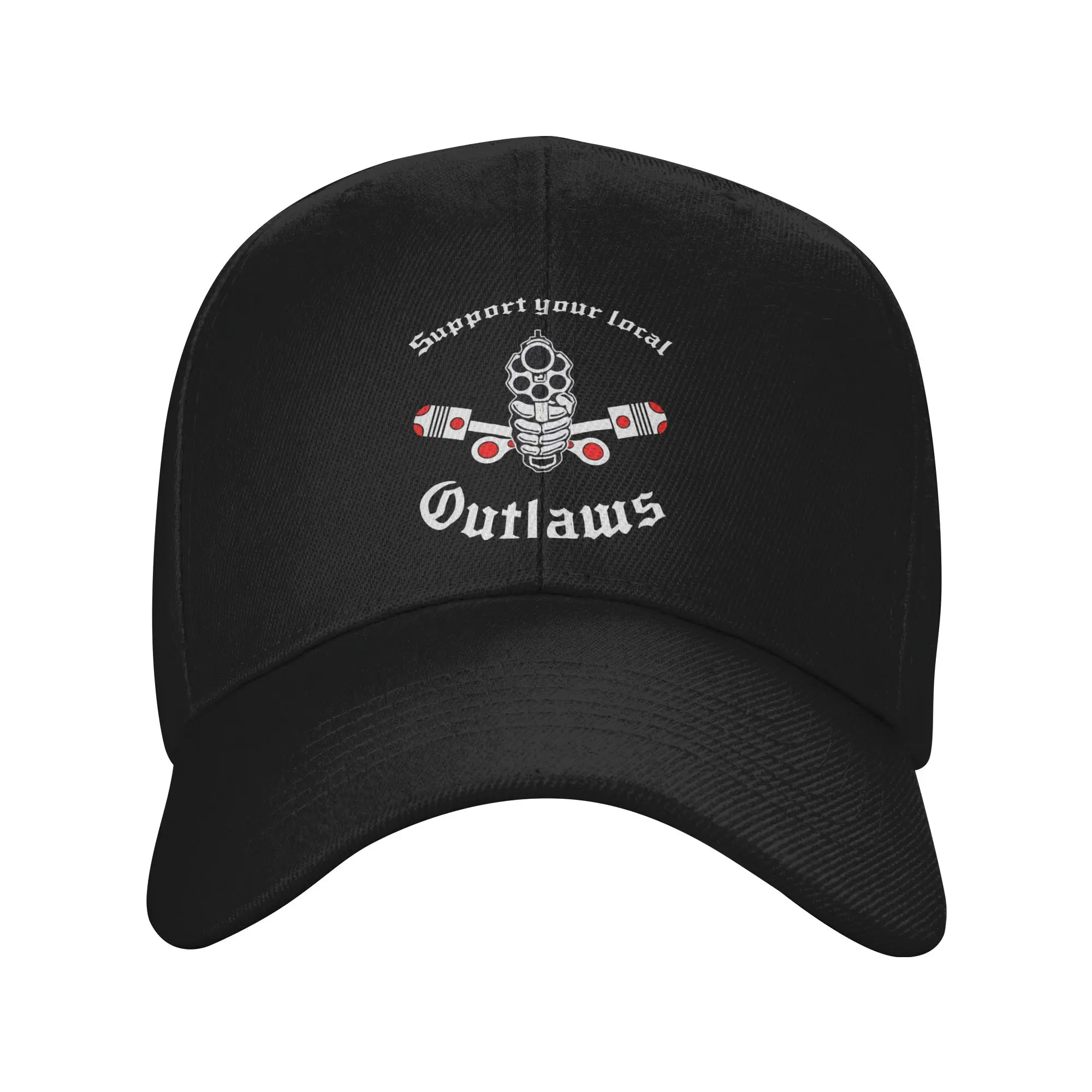 Fashion Outlaw mc Support Gift Halloween Day, Thanksgiving Curved Brim Baseball Cap Brand New Authentic Product Hat Men
