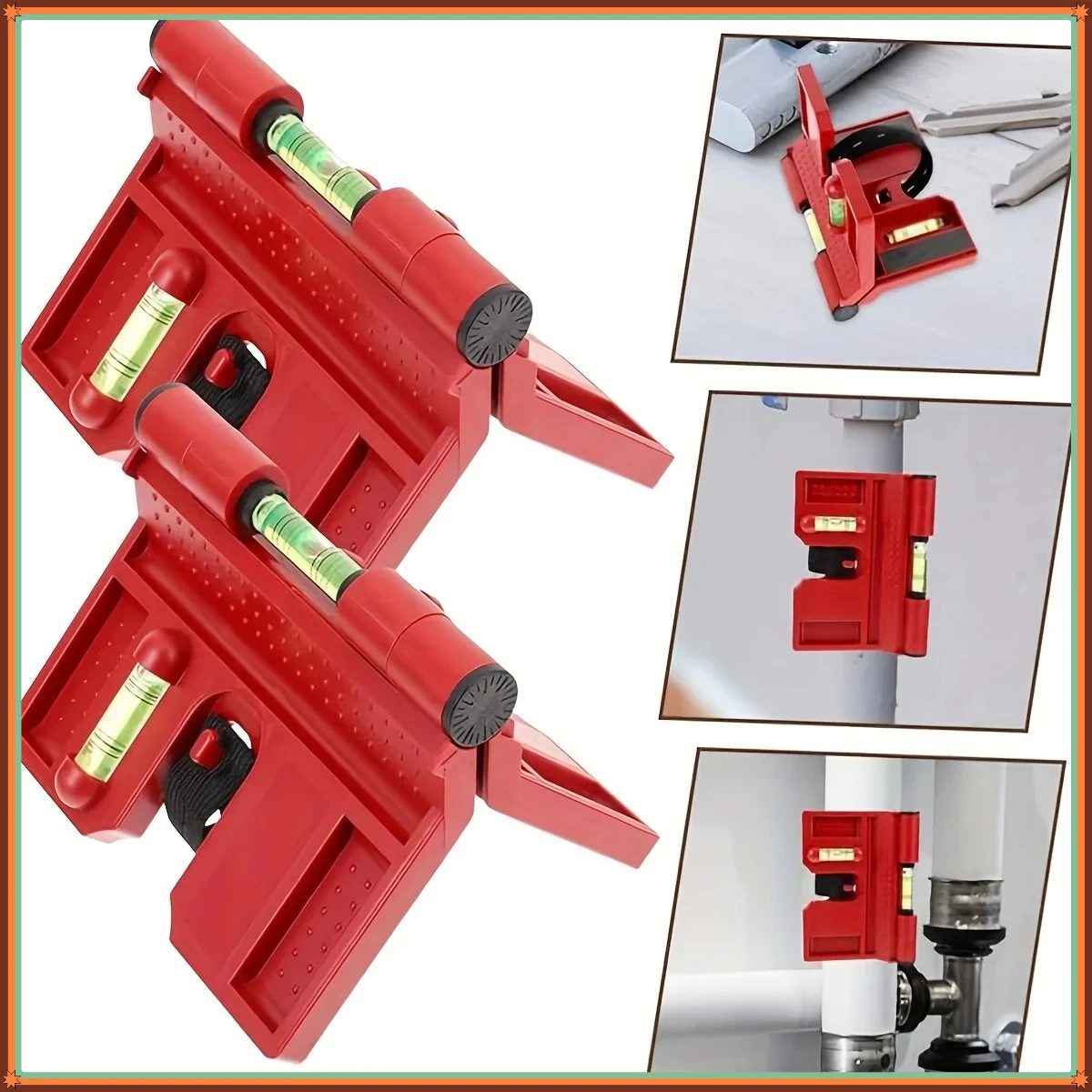 

Folding Magnetic Post Level Portable Spirit Level Tool with Elastic Loop Hands-free Measuring