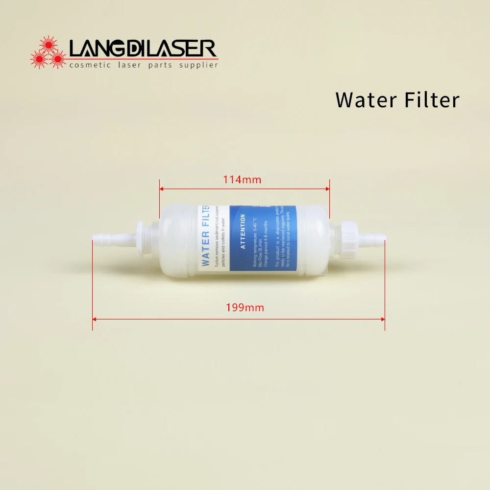 Water Purify Filter Device for 755&808&1064nm Beauty Diode Laser Hair Removal Machine Install for Bore 8mm Soft Tube