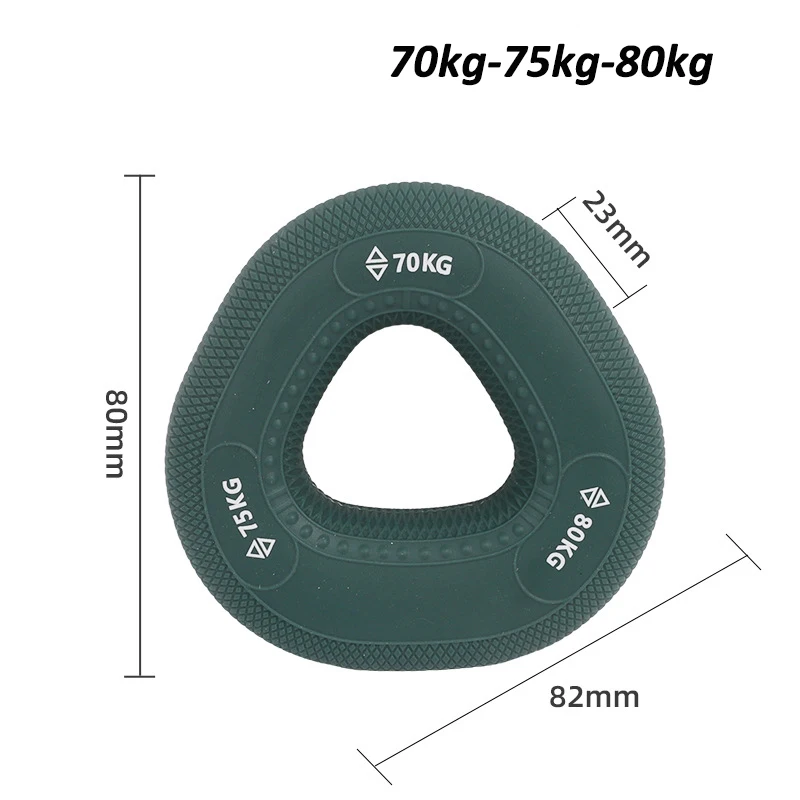 Siliconen 50-100kg Handgreep Arm Spierkracht Oefening Aangrijpende Ring Pols Vinger Trainer Workout Onderarm Carpaal Expander