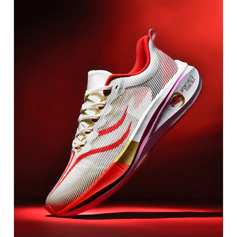Air Cushion Men Running Shoes Marathon Sports Shoes Fly Carbon Plate Casual Sneakers Women Comfortable Athletic Training shoes