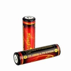 2Pcs 3000mAh 18650 Lithium Li-ion Battery Rechargeable Battery 3.7V Suitable for Electronic Products Night Lights