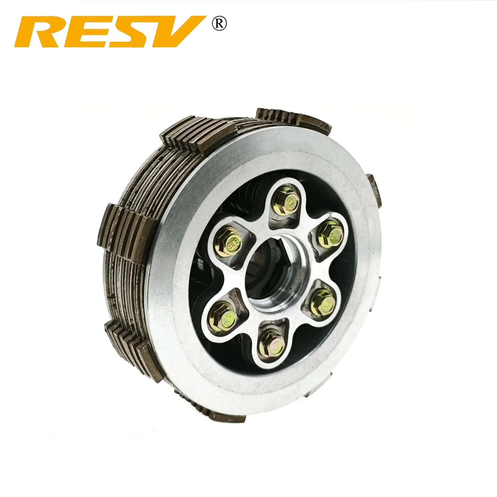 RESV For ZONGSHEN CG250 CG 250 250cc ZS167FMM-M 6 Column 7pcs Friction Disc Center Outer Clutch Assy.