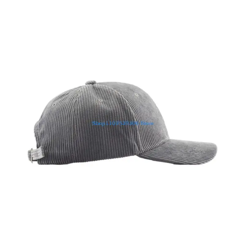 400A Autumn Corduroy Sport Caps Comfortable Baseball Hat for Outdoor Sport Activity