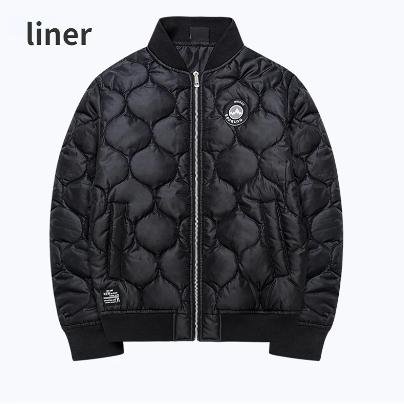 Autumn Winter Hiking Jacket Men Hooded Splicing Fleece Thick Waterproof Windproof Jacket Fashion Loose Coat Plus Size 5XL Male