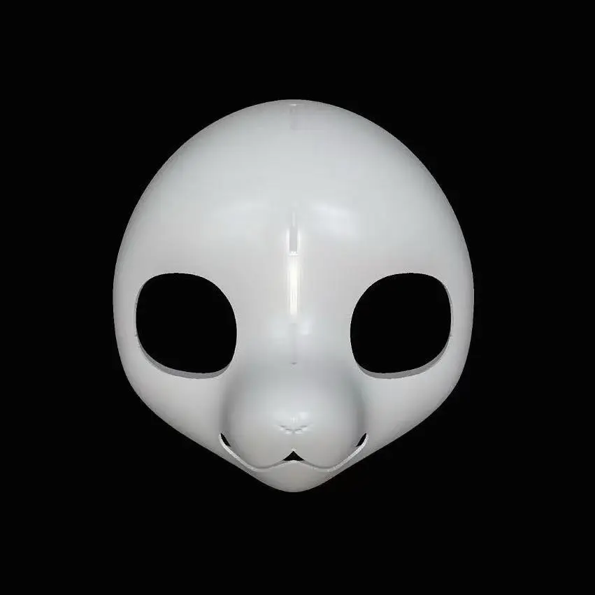 Fursuit Head Base Kemono Cute Sheep Beast Skull PETG Material Furry DIY Accessories Cosplay Props 4