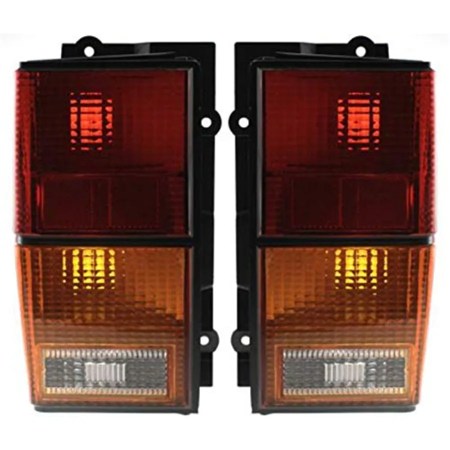 

Tail Light SET for Jeep Cherokee 1984-1996 Wagoneer 1984-1990 Halogen Driver Passenger Side Tail Lights Assembly Black Durable