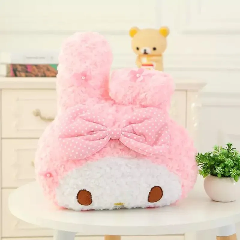 Manta de cojín de felpa de Hello Kitty Rose para niños, juguete de felpa, almohada suave, muñeca decorativa, ropa de cama, regalo de cumpleaños,