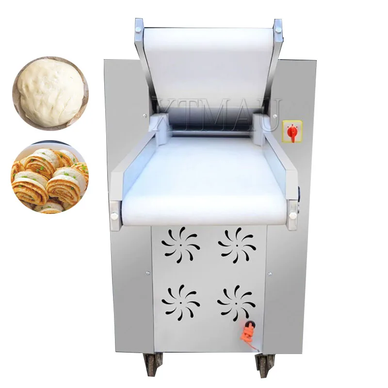 Electric Commercial Dough Sheeter Stainless Steel Dough Roller Automatic Dumpling Pasta Maker