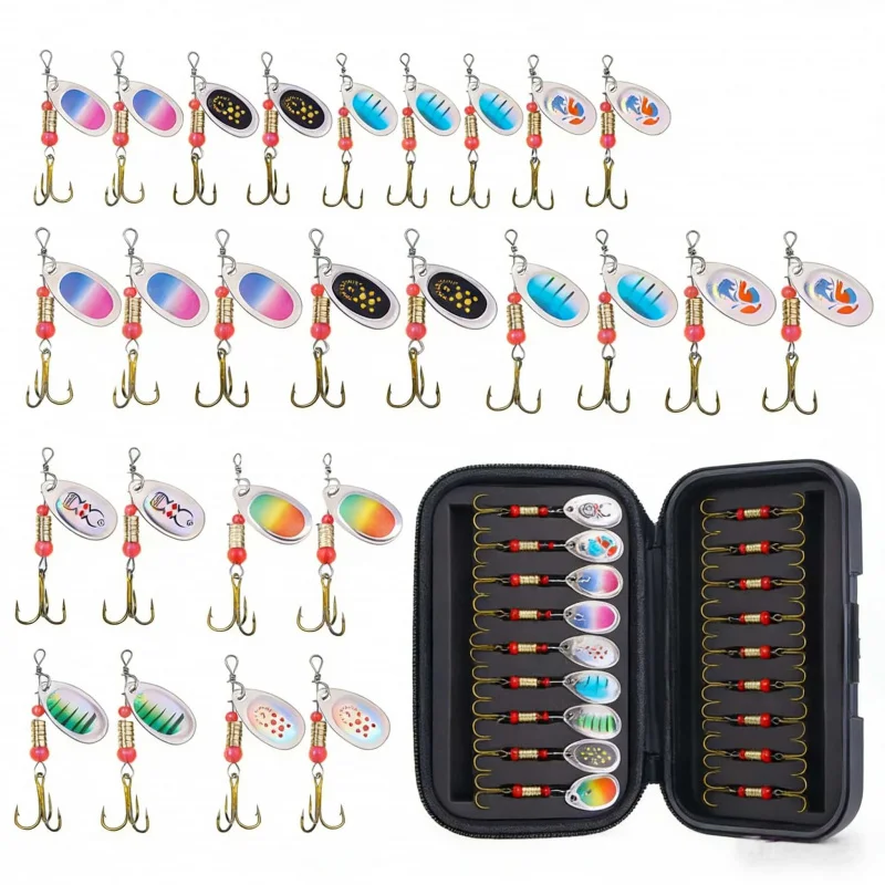 

6cm3gRotating Sequin Lure10Lure Set for Saltwater and Freshwater, Universal for Bass and Other Fish Species