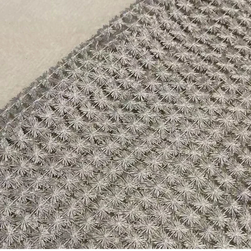 Custom Size Modern Fashion Simple Water-soluble Tulle Embroidery Sheer Luxury Curtains For Living Room Bedroom Dining Woven