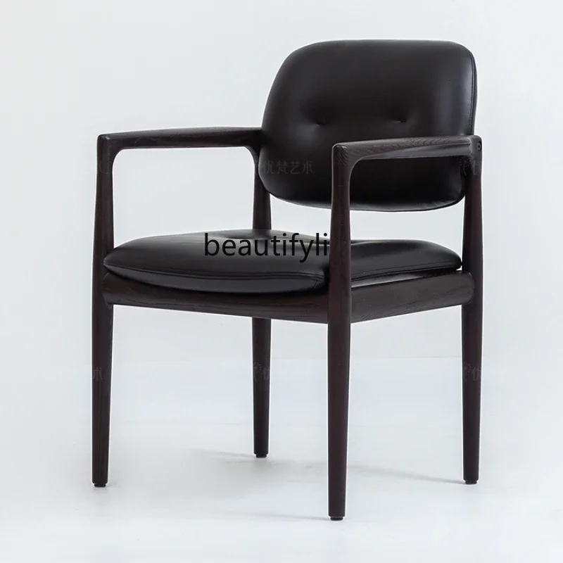 

x11· Armrest Backrest for Dining Chair Designer Modern Minimalist New Light Luxury Study Chair