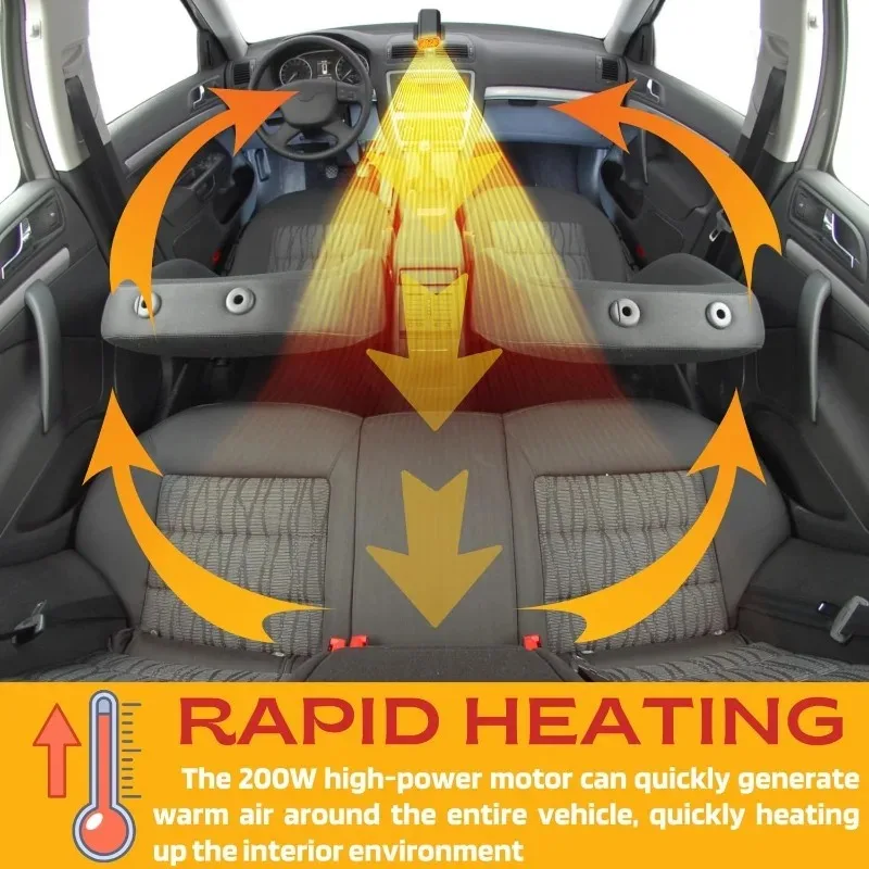 توفير الطاقة 12 فولت سخان سيارة وضع صديق للبيئة جهاز إزالة الجليد الصامت المحمولة الزجاج الأمامي دفئا لمحرك الشتاء الطويل الأساسية