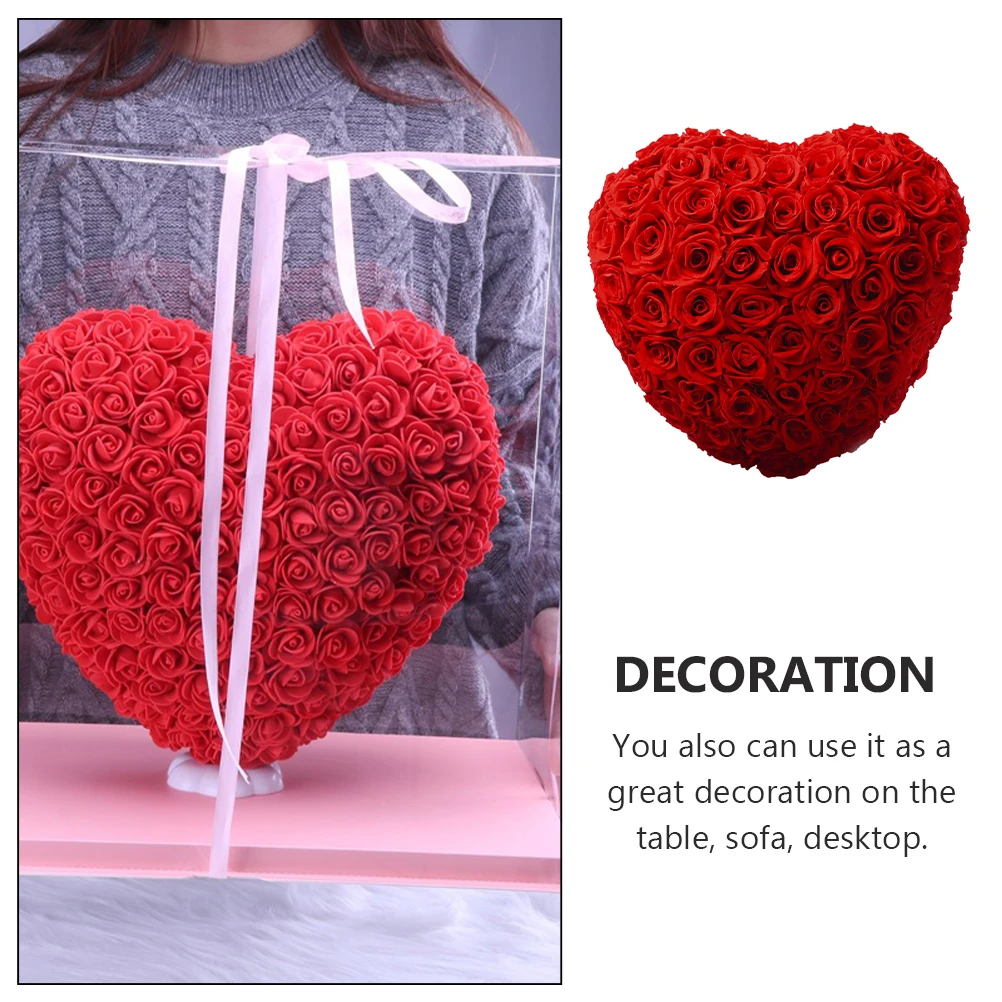 

Heart Shaped Rose Romantic Decoration Valentines Day Wedding Birthday Christmas Mother'S Day Box Heart Shaped Flower