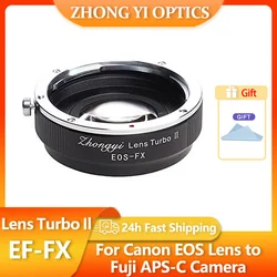 Zhongyi Mitakon EF-FX Adapter Focus Reduction Light Increase Adapter Ring for Canon Mount Lens to Fuji X APS-C Frame Camera