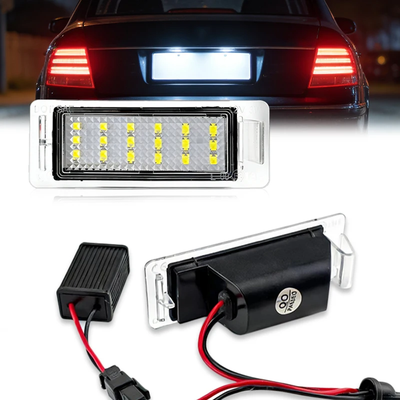 2x led luz da placa de identificação para opel vauxhall mokka x insignia esportes tourer cadillac gmc chevrolet cruze camaro corvette