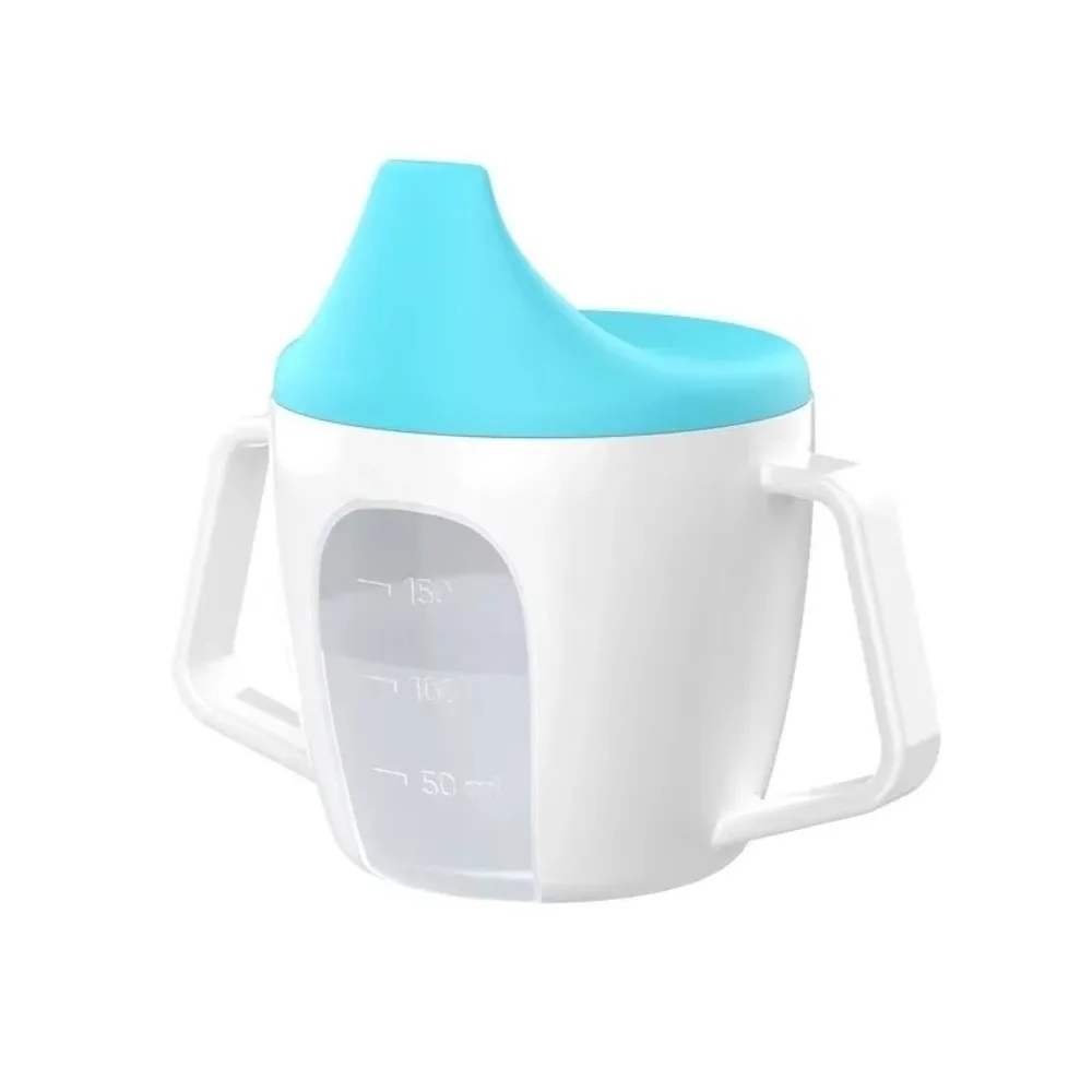 

Cute Portable Baby Feeding Bottle 150ML Leakproof Baby Water Cup with Handle with Scale Training Cup Drinking Practice